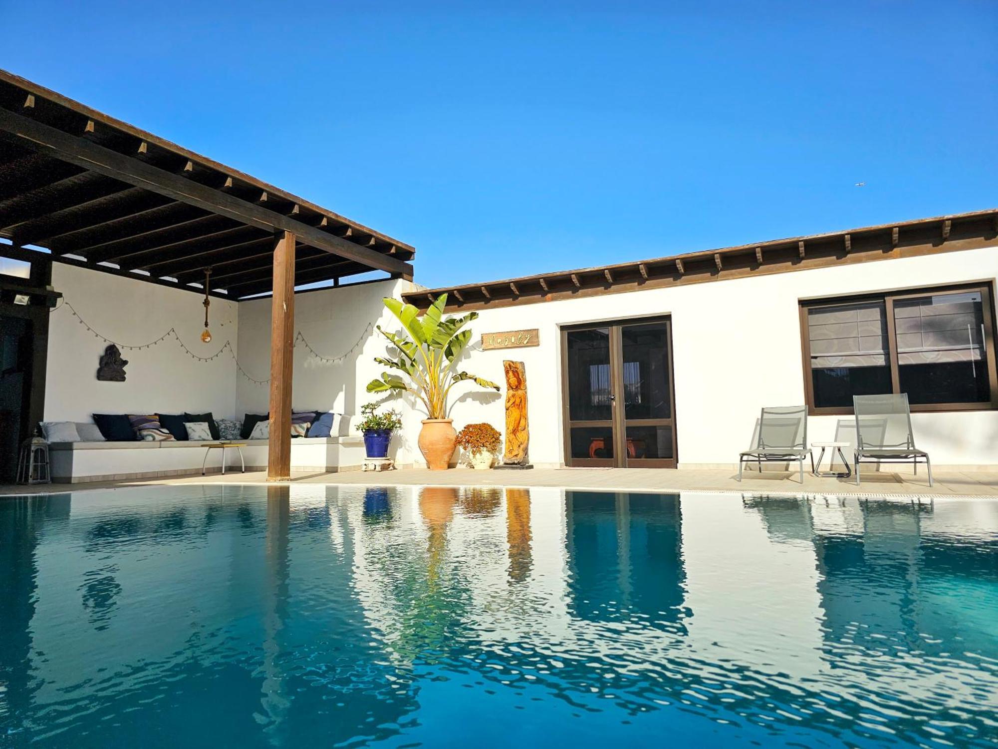 Villa Nazoly, Oasis De Tranquilidad Con Piscina Privada En El Corazon De Lanzarote Nazaret Exterior photo